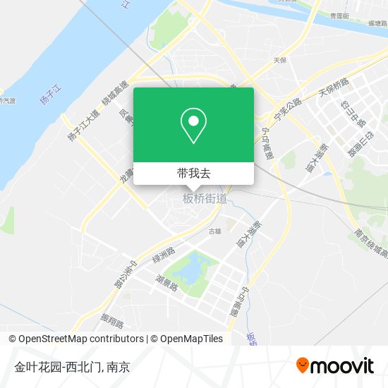 金叶花园-西北门地图