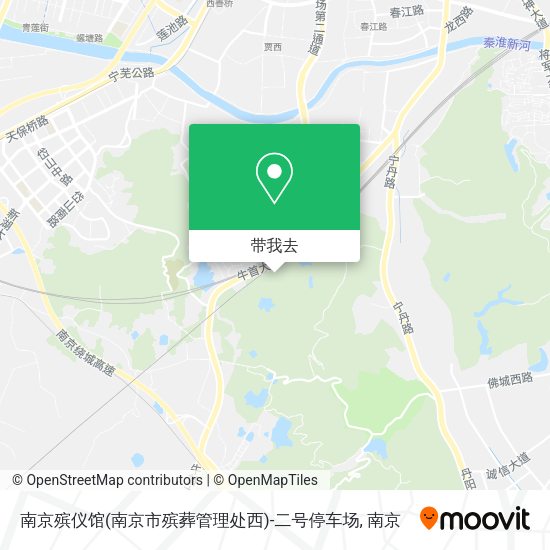 南京殡仪馆(南京市殡葬管理处西)-二号停车场地图