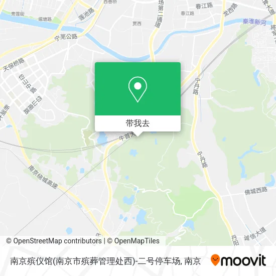南京殡仪馆(南京市殡葬管理处西)-二号停车场地图