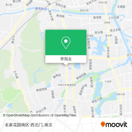 名家花园南区-西北门地图