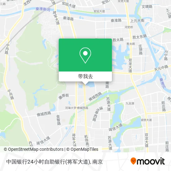 中国银行24小时自助银行(将军大道)地图