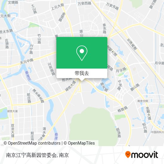 南京江宁高新园管委会地图