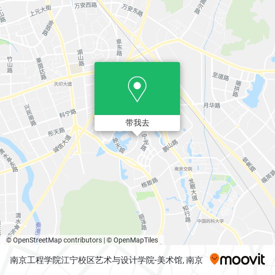 南京工程学院江宁校区艺术与设计学院-美术馆地图