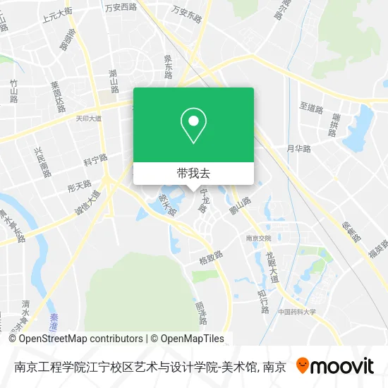 南京工程学院江宁校区艺术与设计学院-美术馆地图