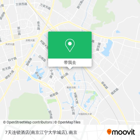 7天连锁酒店(南京江宁大学城店)地图
