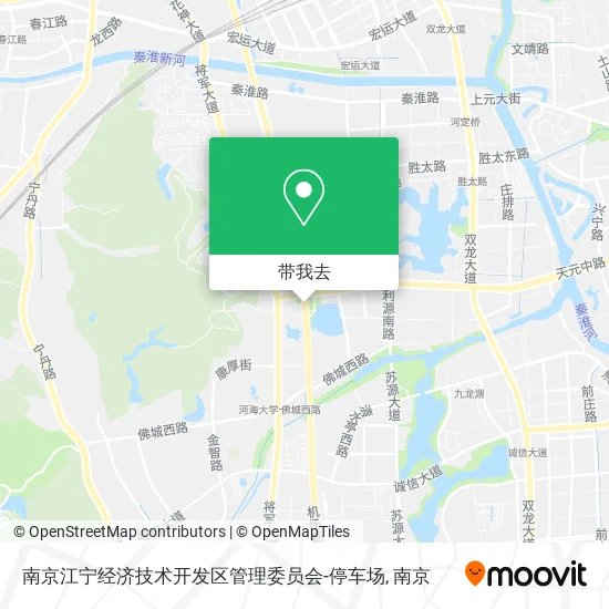 南京江宁经济技术开发区管理委员会-停车场地图