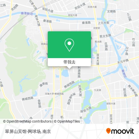 翠屏山宾馆-网球场地图