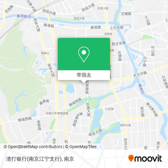 渣打银行(南京江宁支行)地图