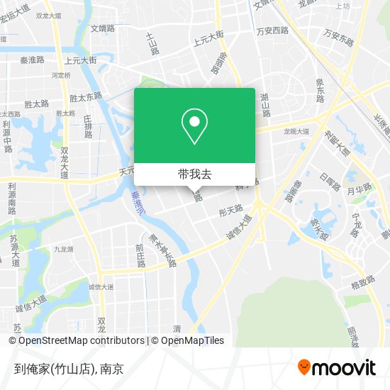 到俺家(竹山店)地图