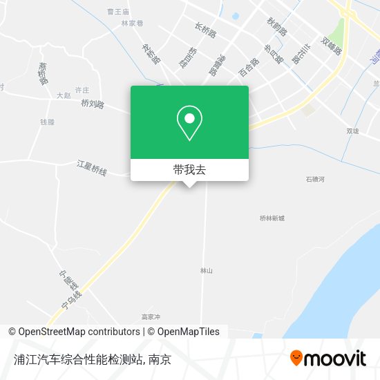 浦江汽车综合性能检测站地图