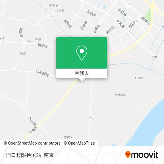 浦口超限检测站地图