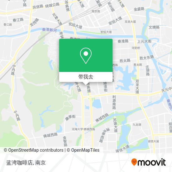 蓝湾咖啡店地图