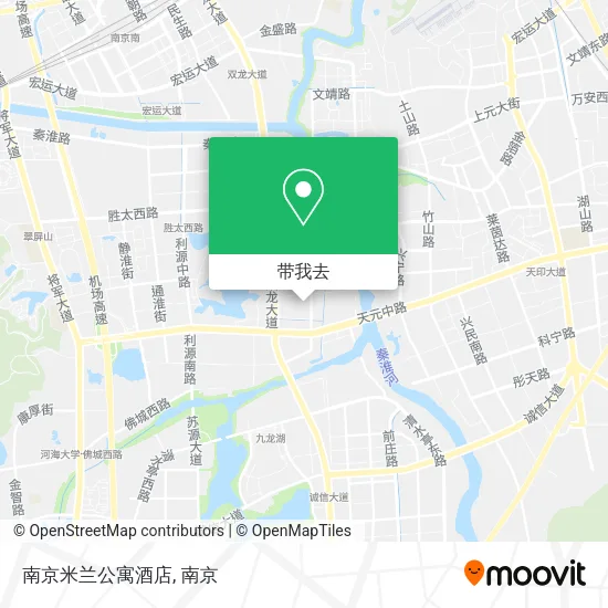 南京米兰公寓酒店地图