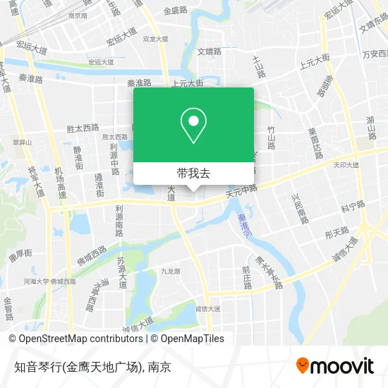 知音琴行(金鹰天地广场)地图