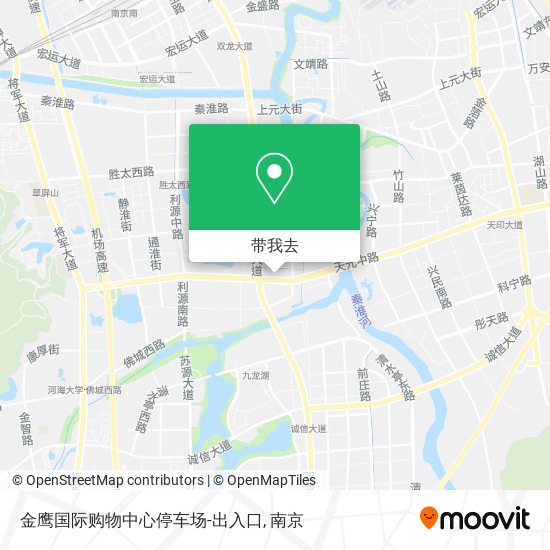金鹰国际购物中心停车场-出入口地图
