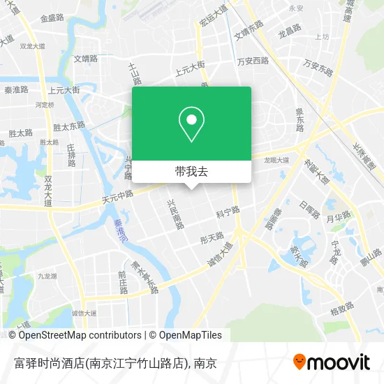 富驿时尚酒店(南京江宁竹山路店)地图