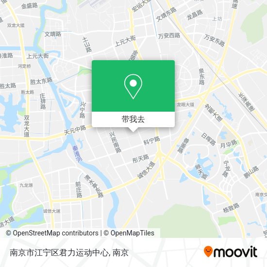 南京市江宁区君力运动中心地图