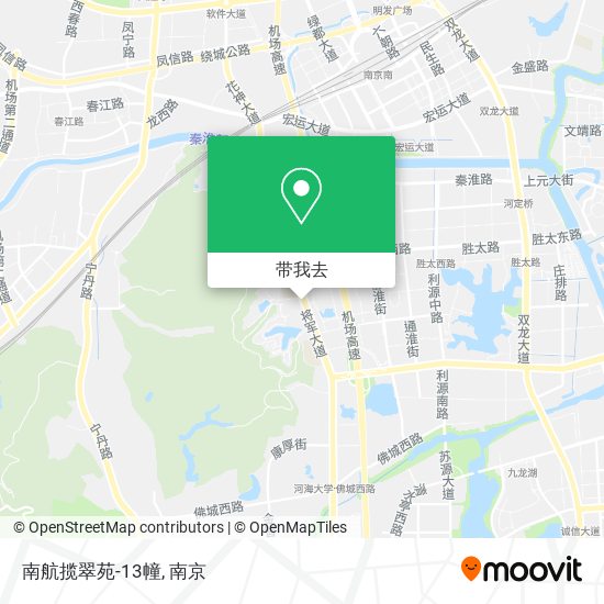 南航揽翠苑-13幢地图