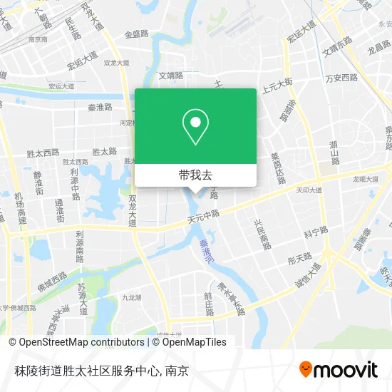 秣陵街道胜太社区服务中心地图