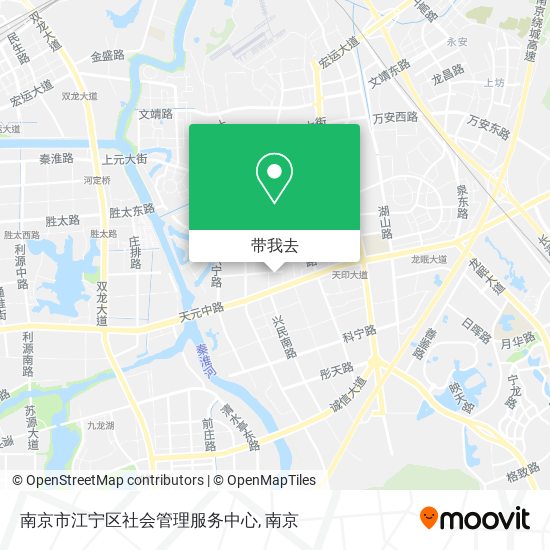 南京市江宁区社会管理服务中心地图