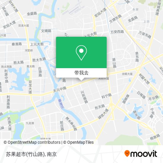 苏果超市(竹山路)地图