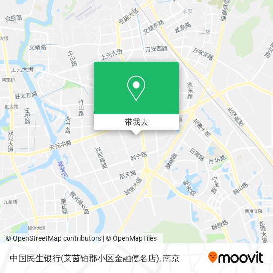 中国民生银行(莱茵铂郡小区金融便名店)地图