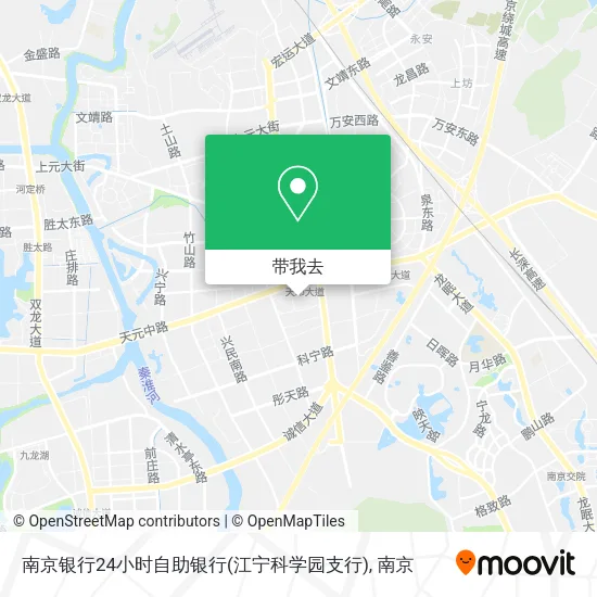 南京银行24小时自助银行(江宁科学园支行)地图
