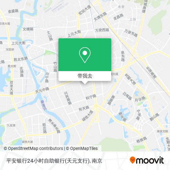 平安银行24小时自助银行(天元支行)地图