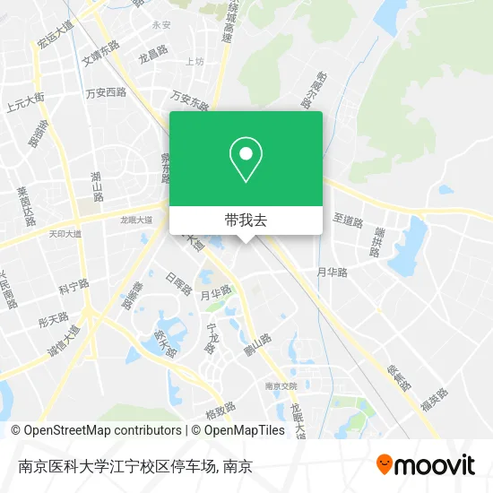 南京医科大学江宁校区停车场地图