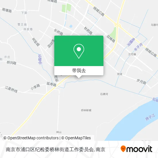 南京市浦口区纪检委桥林街道工作委员会地图
