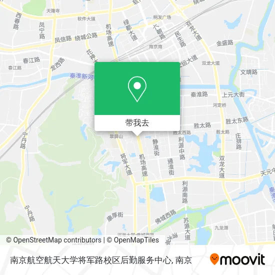 南京航空航天大学将军路校区后勤服务中心地图