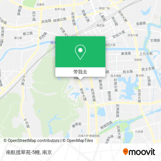 南航揽翠苑-5幢地图