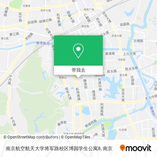 南京航空航天大学将军路校区博园学生公寓8地图