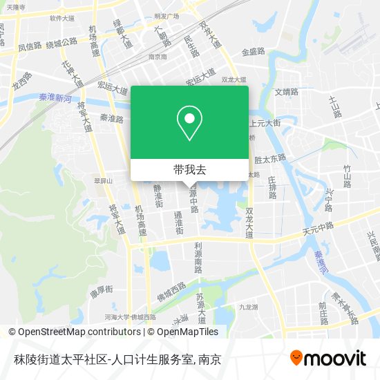 秣陵街道太平社区-人口计生服务室地图