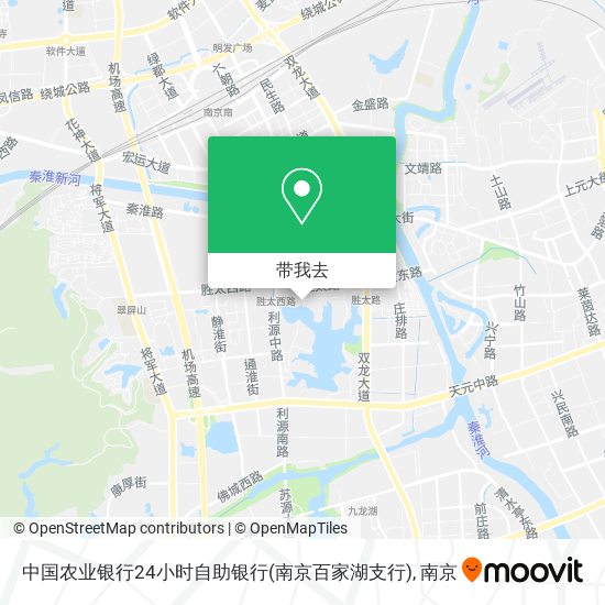 中国农业银行24小时自助银行(南京百家湖支行)地图