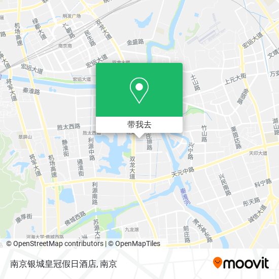南京银城皇冠假日酒店地图