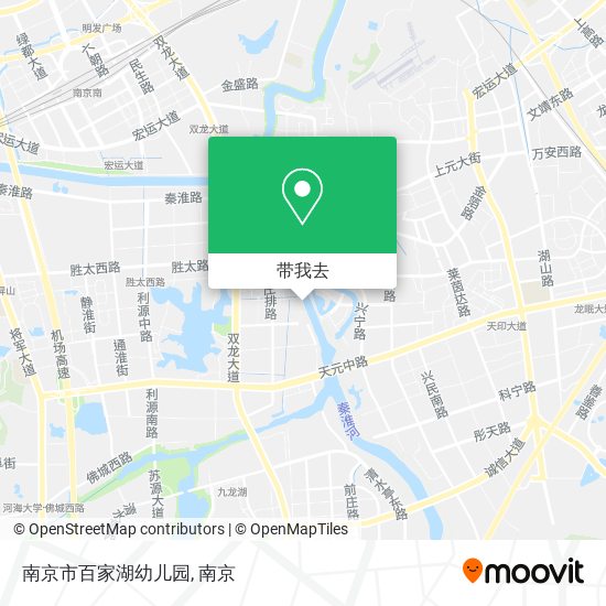 南京市百家湖幼儿园地图
