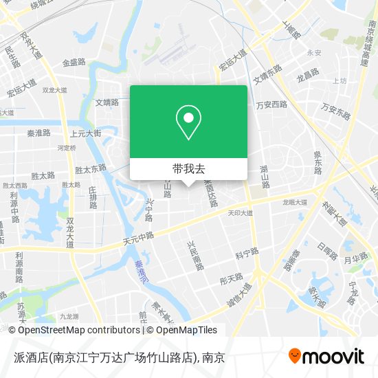 派酒店(南京江宁万达广场竹山路店)地图