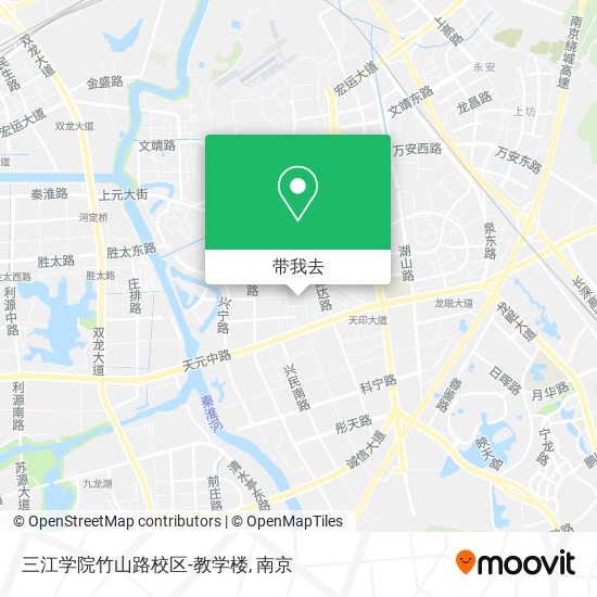 三江学院竹山路校区-教学楼地图