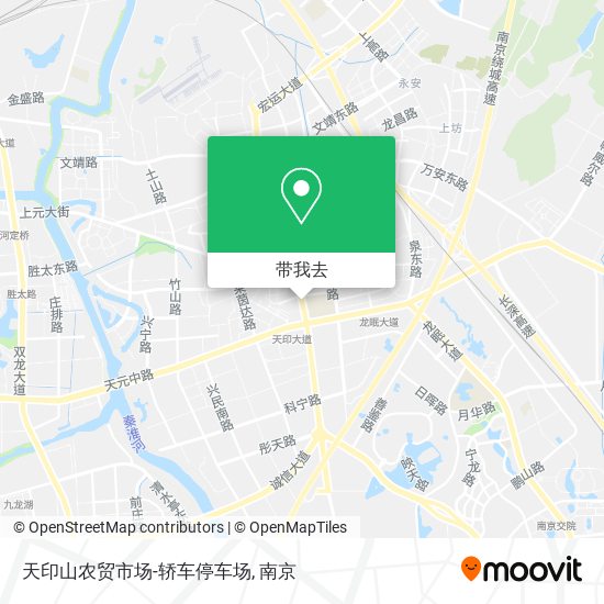 天印山农贸市场-轿车停车场地图