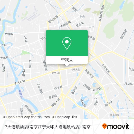 7天连锁酒店(南京江宁天印大道地铁站店)地图