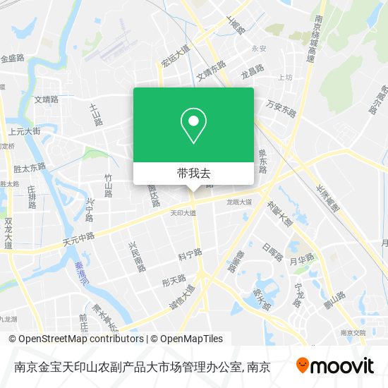 南京金宝天印山农副产品大市场管理办公室地图