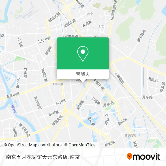 南京五月花宾馆天元东路店地图