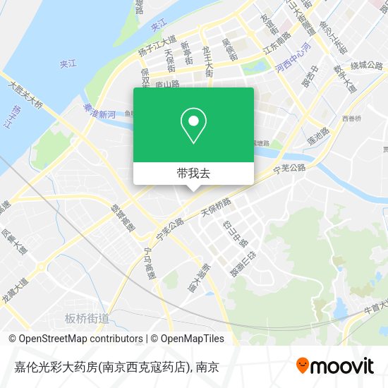 嘉伦光彩大药房(南京西克寇药店)地图