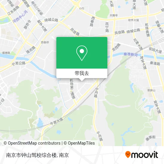 南京市钟山驾校综合楼地图