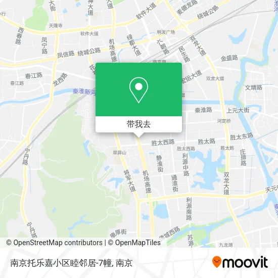 南京托乐嘉小区睦邻居-7幢地图