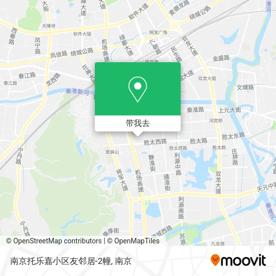 南京托乐嘉小区友邻居-2幢地图