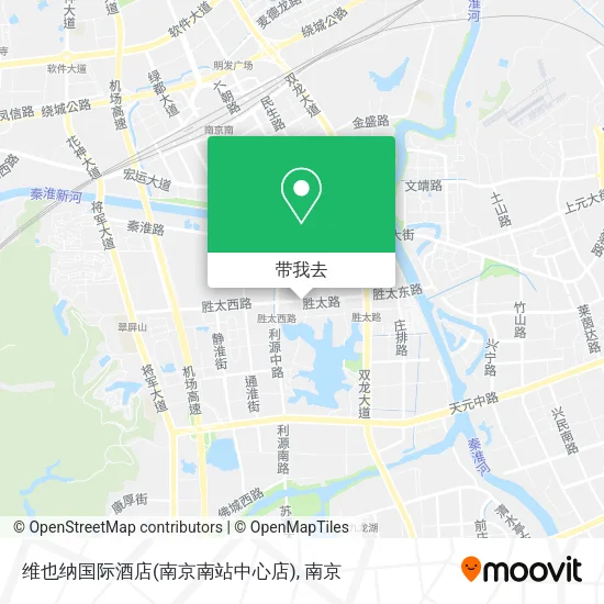 维也纳国际酒店(南京南站中心店)地图