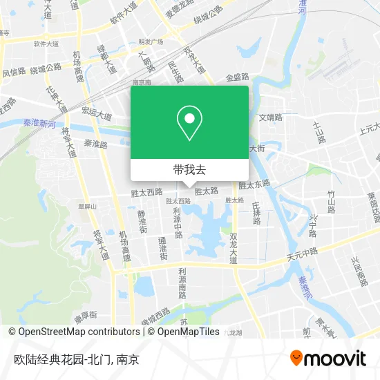 欧陆经典花园-北门地图