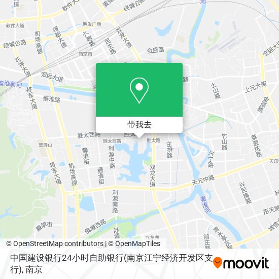 中国建设银行24小时自助银行(南京江宁经济开发区支行)地图